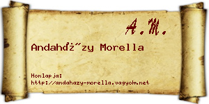 Andaházy Morella névjegykártya